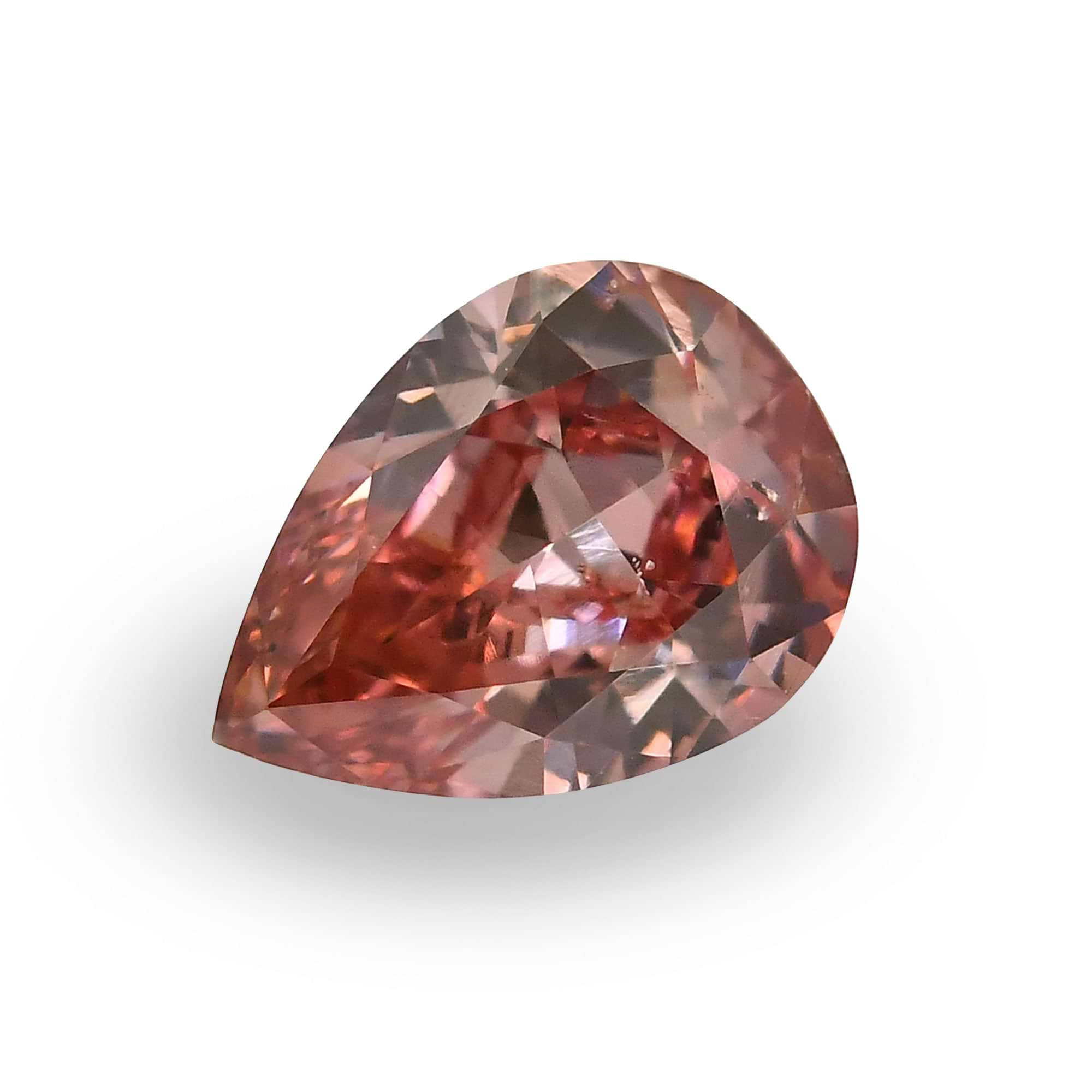 fancy　deep　pink 0.78 carat, Fancy Deep Pink Diamond, Radiant Shape, (I1