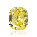 1.01 Carat Fancy Vivid Yellow Cushion Diamond SI1 GIA
