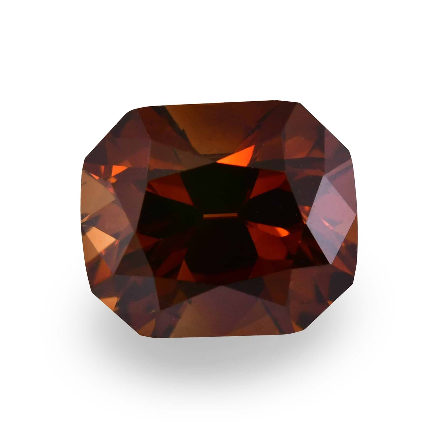 1.15 Carat Fancy Deep Orange Brown Radiant Diamond (VS1) GIA