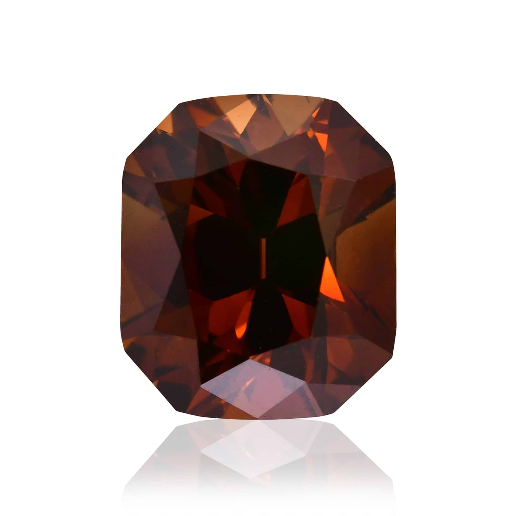 1.15 Carat Fancy Deep Orange Brown Radiant Diamond (VS1) GIA