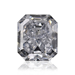 1.52 Carat Fancy Grayish Blue Radiant Diamond VVS1 GIA
