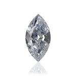 0.52 Carat Fancy Intense Blue Marquise Diamond I1 GIA