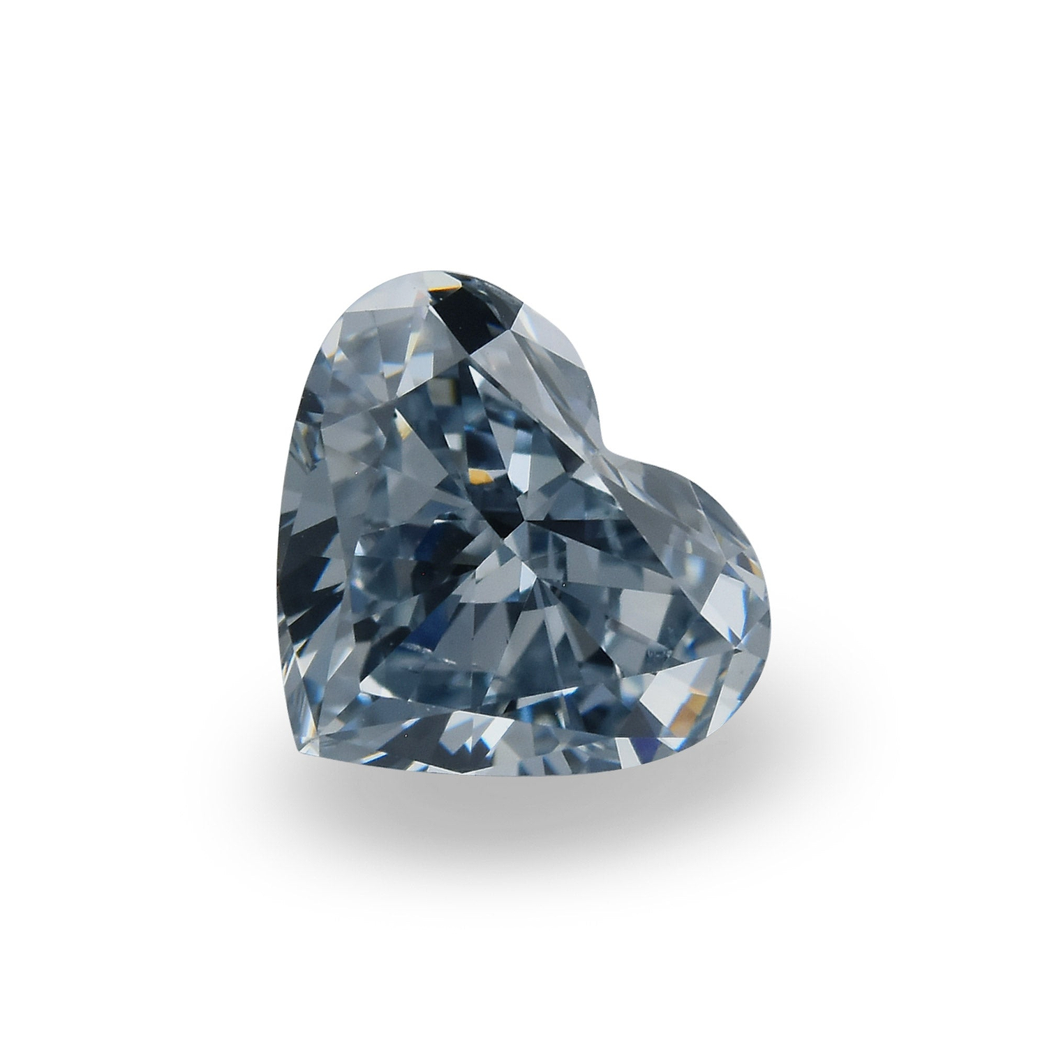 0.73 Carat Fancy Intense Blue HEART Diamond VS2 GIA