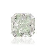 0.80 Carat Fancy Intense Green Radiant Diamond (I1) GIA