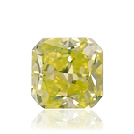 0.26 Carat Fancy Intense Greenish Yellow Cushion Diamond SI1 GIA