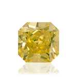 0.94 Carat Fancy Intense Yellow Radiant Diamond SI1 GIA
