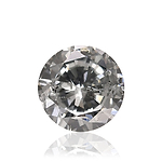 0.80 Carat Fancy Blue Gray Round Brillant Diamond (I1) GIA