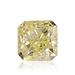 0.33 Carat Fancy Light Yellow Radiant Diamond (SI1)
