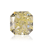 0.30 Carat Fancy Light Yellow Radiant Diamond (SI1)