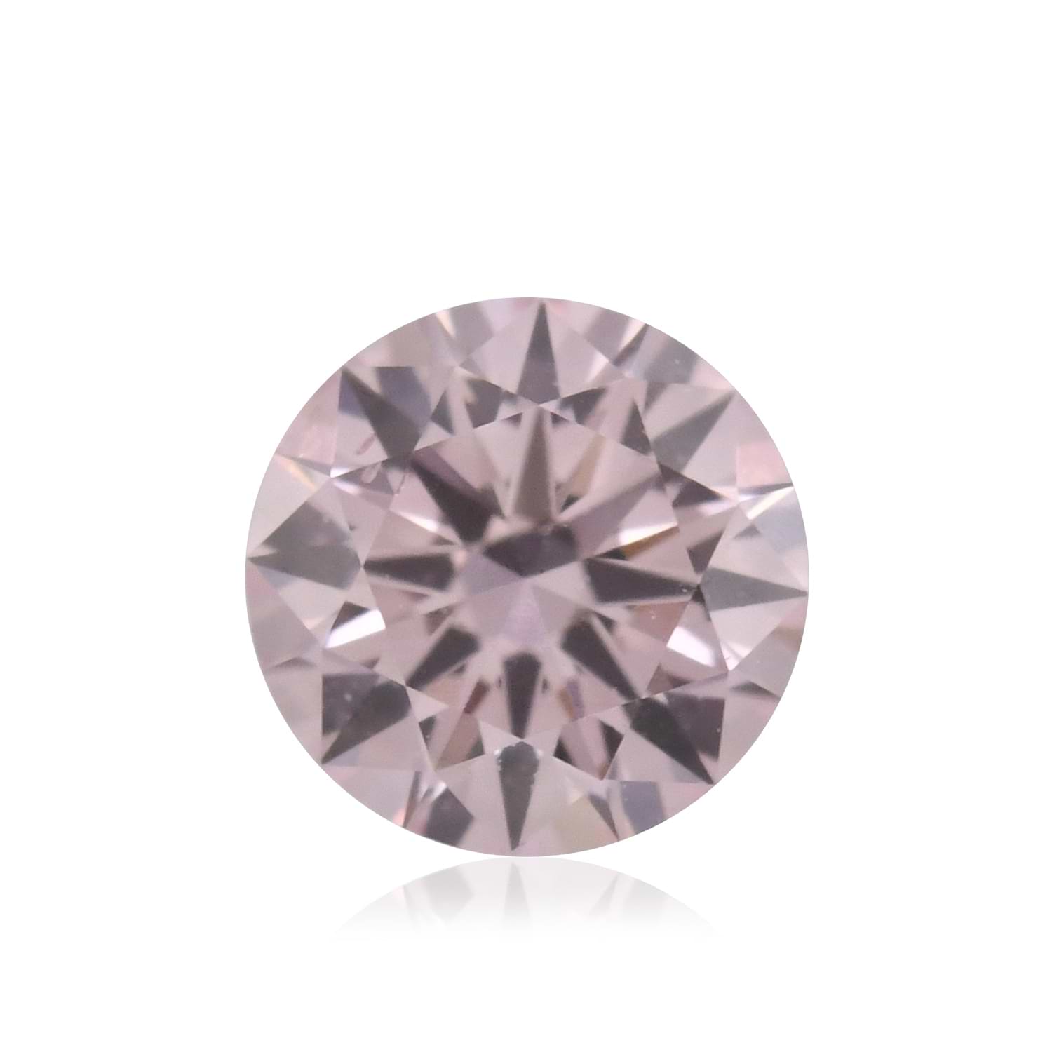 0.26 Carat Fancy Purplish Pink Round Brillant Diamond SI1 GIA