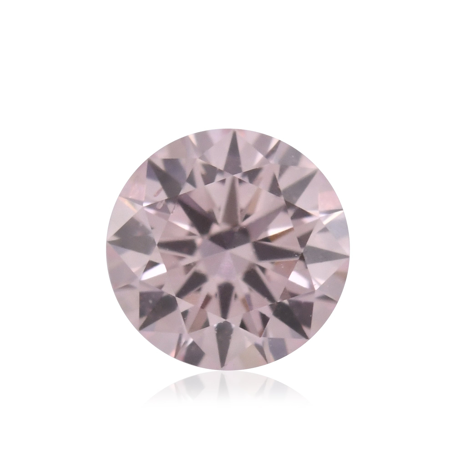 0.26 Carat Fancy Purplish Pink Round Brillant Diamond SI1 GIA