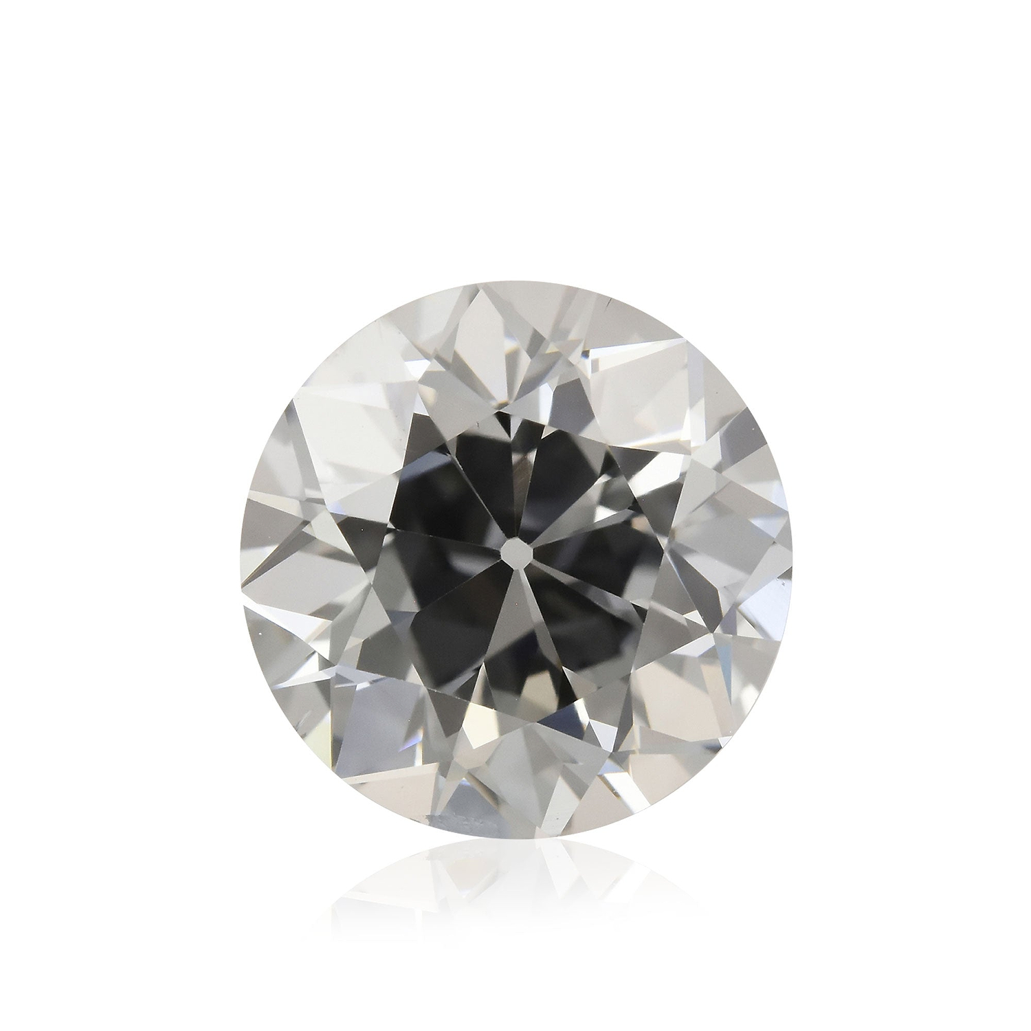 1.86 Carat Fancy Gray Blue Round Brillant Diamond SI1 GIA