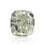 1.67 Carat Fancy Green Cushion Diamond SI1 GIA