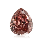 0.41 Carat Fancy Deep Pink Pear Diamond SI2 GIA