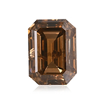 6.11 Carat Fancy Orangy Brown Emerald Diamond (I1) IGI