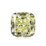 1.02 Carat Fancy Yellow Green Cushion Diamond VS2 GIA