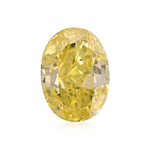 1.03 Carat Fancy Vivid Yellow Oval Diamond SI1 GIA