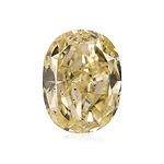 4.26 Carat Fancy Light Brownish Yellow Oval Diamond SI2 GIA