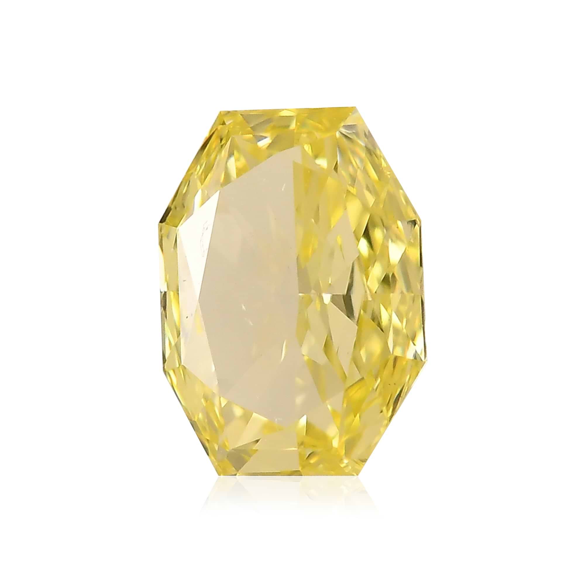 【お試し価格！】 0.86 GIA VS2 Diamond Octagon Yellow Intense Fancy Carat ダイヤモンド