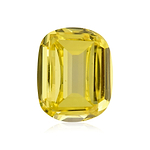 1.00 Carat Fancy Vivid Yellow Cushion Diamond SI2 GIA