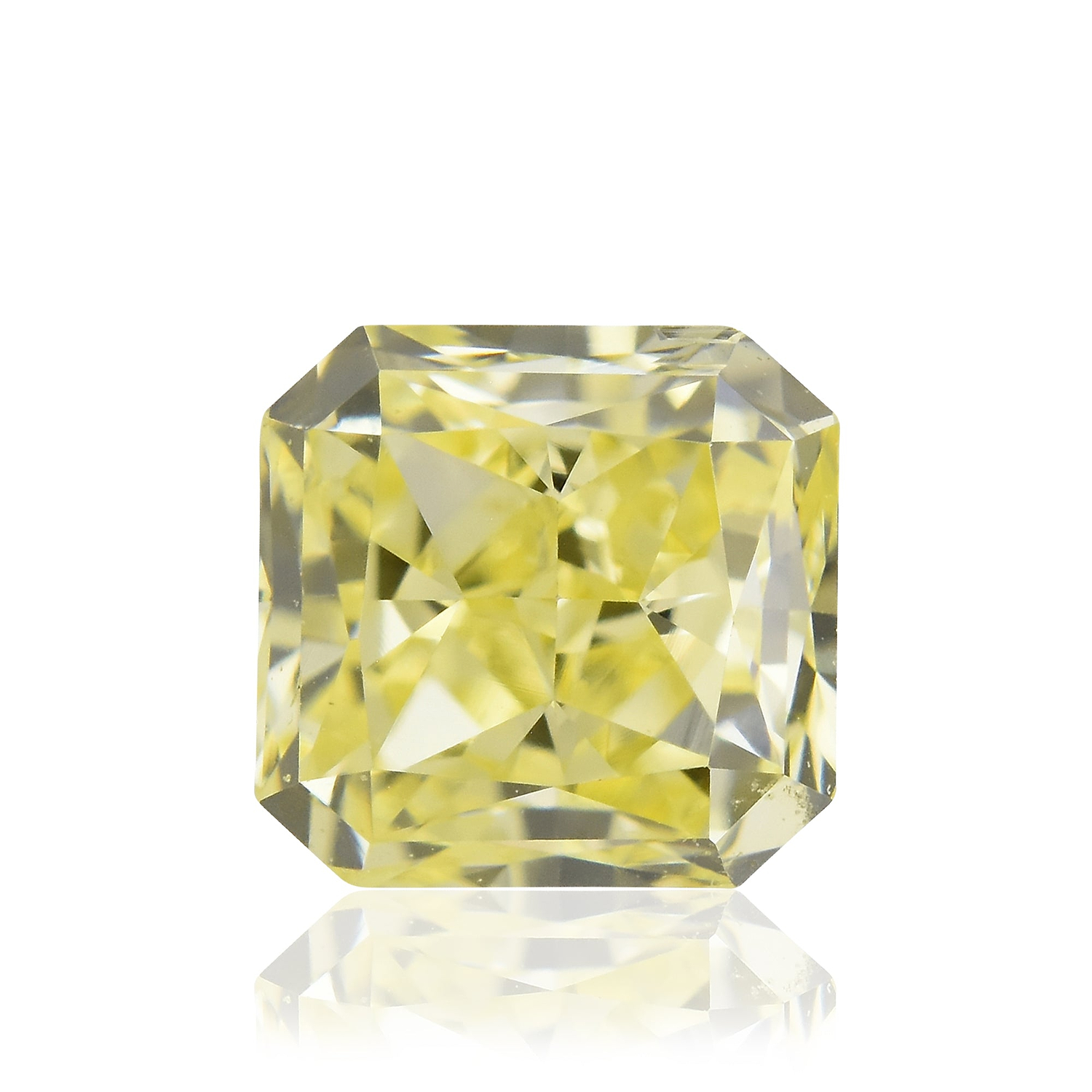 0.43 Carat Fancy Yellow Radiant Diamond (SI1) GIA
