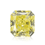 0.36 Carat Fancy Yellow Radiant Diamond (VS1) GIA