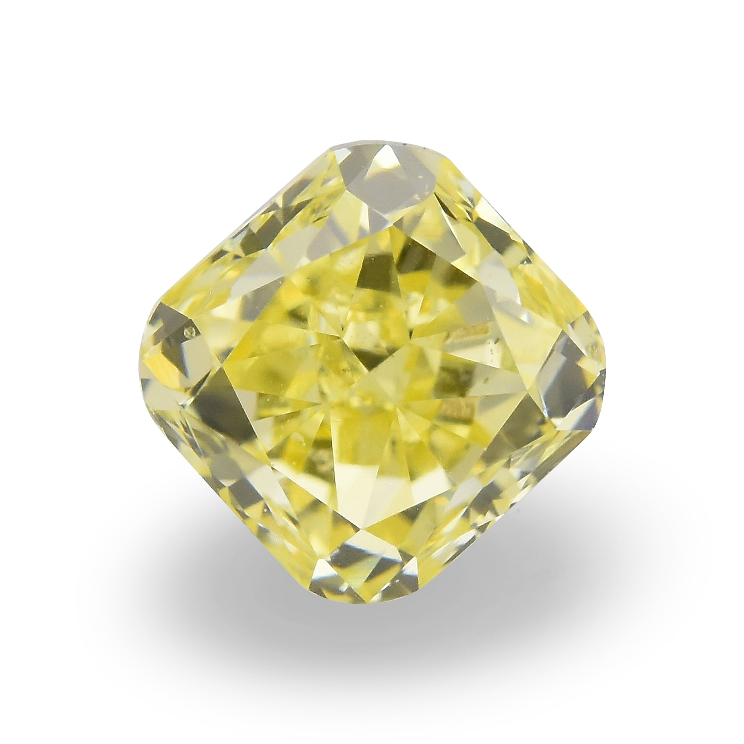0.43 Carat Fancy Intense Yellow Radiant Diamond (VS2) GIA