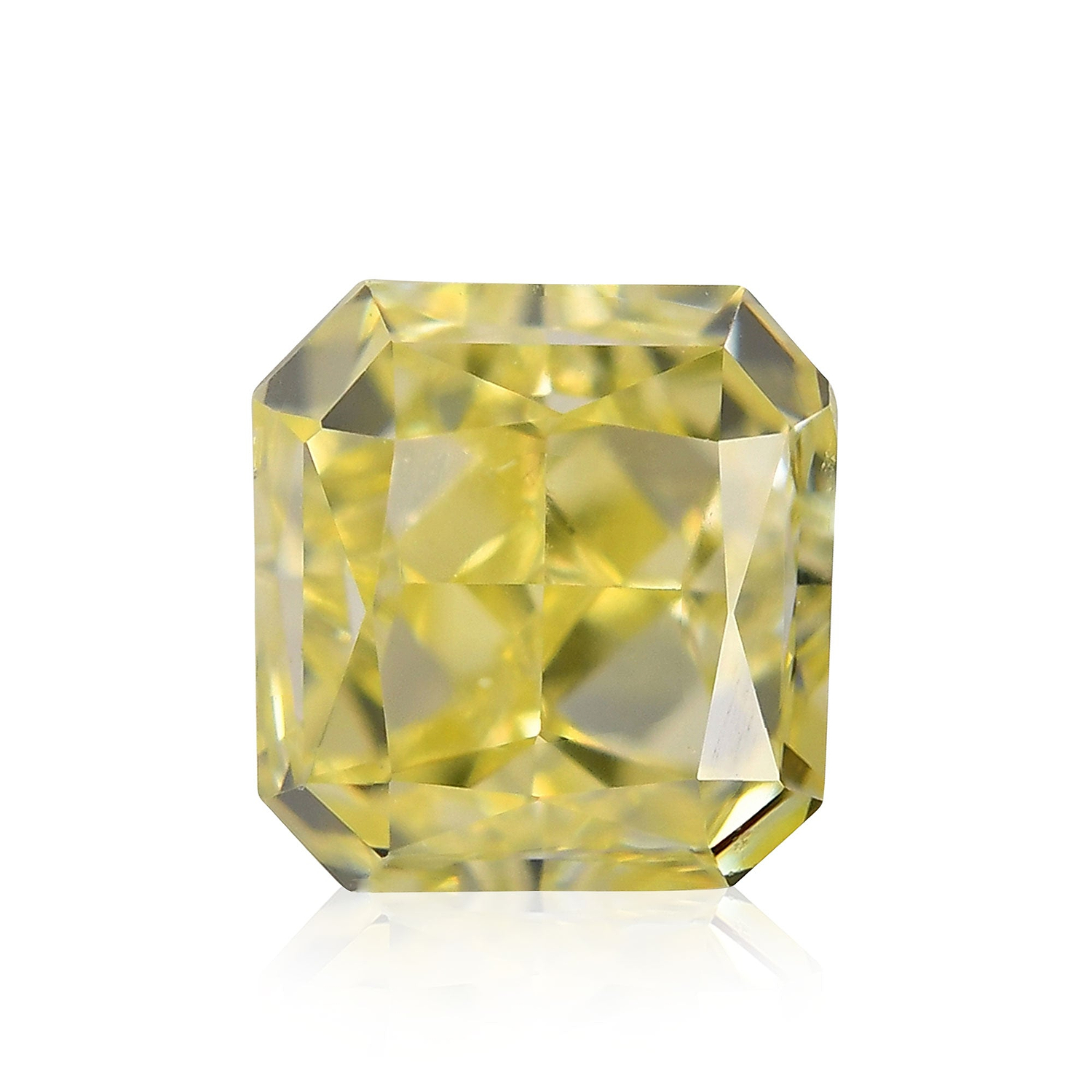 0.49 Carat Fancy Yellow Radiant Diamond VS1 IGI