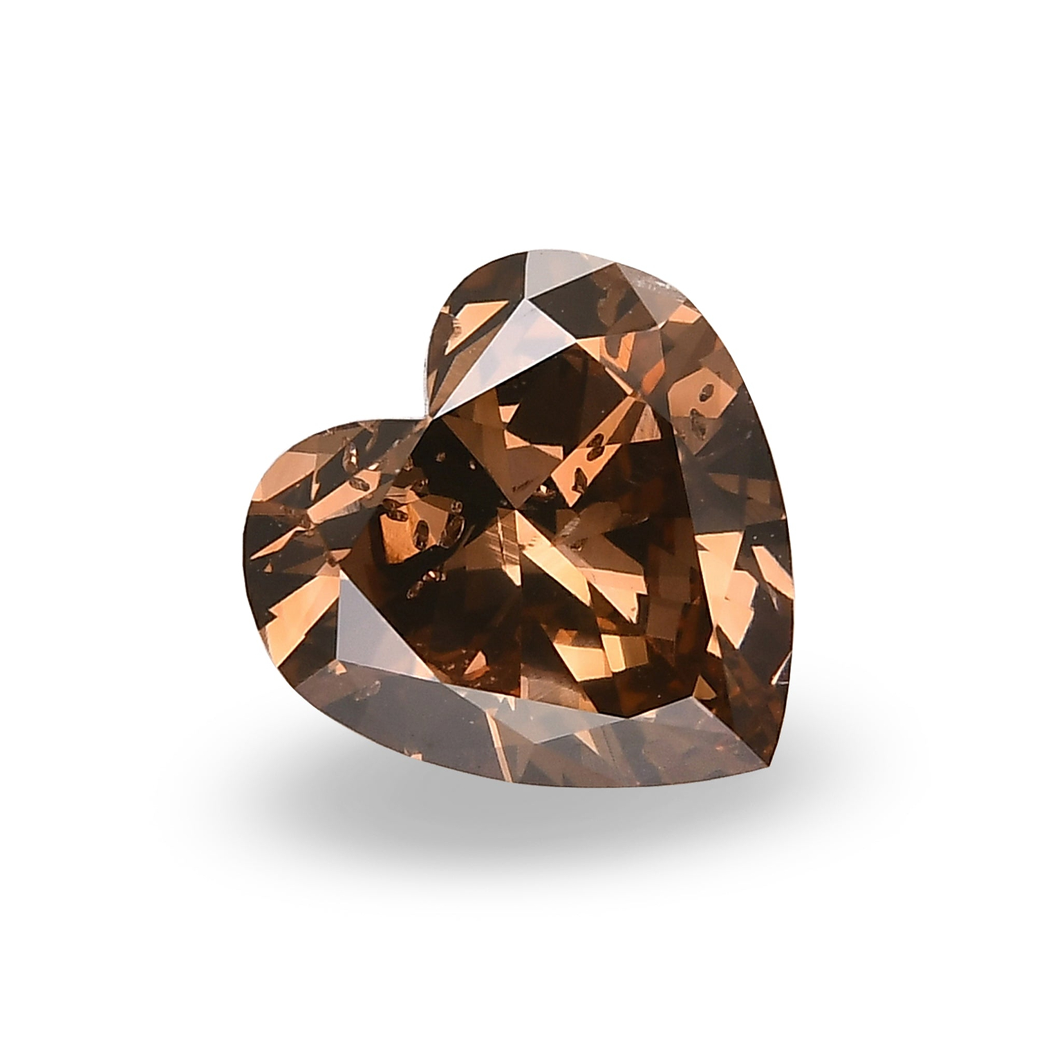2.17 Carat Fancy Deep Pink Brown HEART Diamond I1 GIA