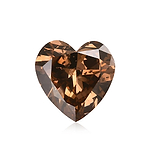 2.17 Carat Fancy Deep Pink Brown HEART Diamond I1 GIA