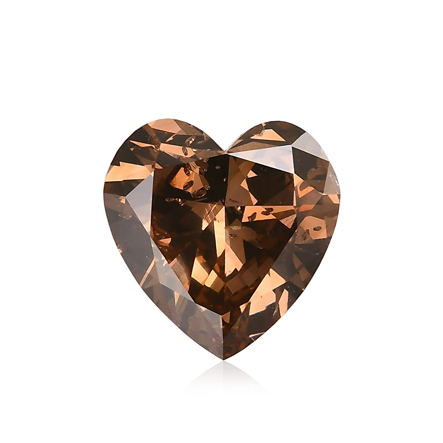 2.17 Carat Fancy Deep Pink Brown HEART Diamond I1 GIA