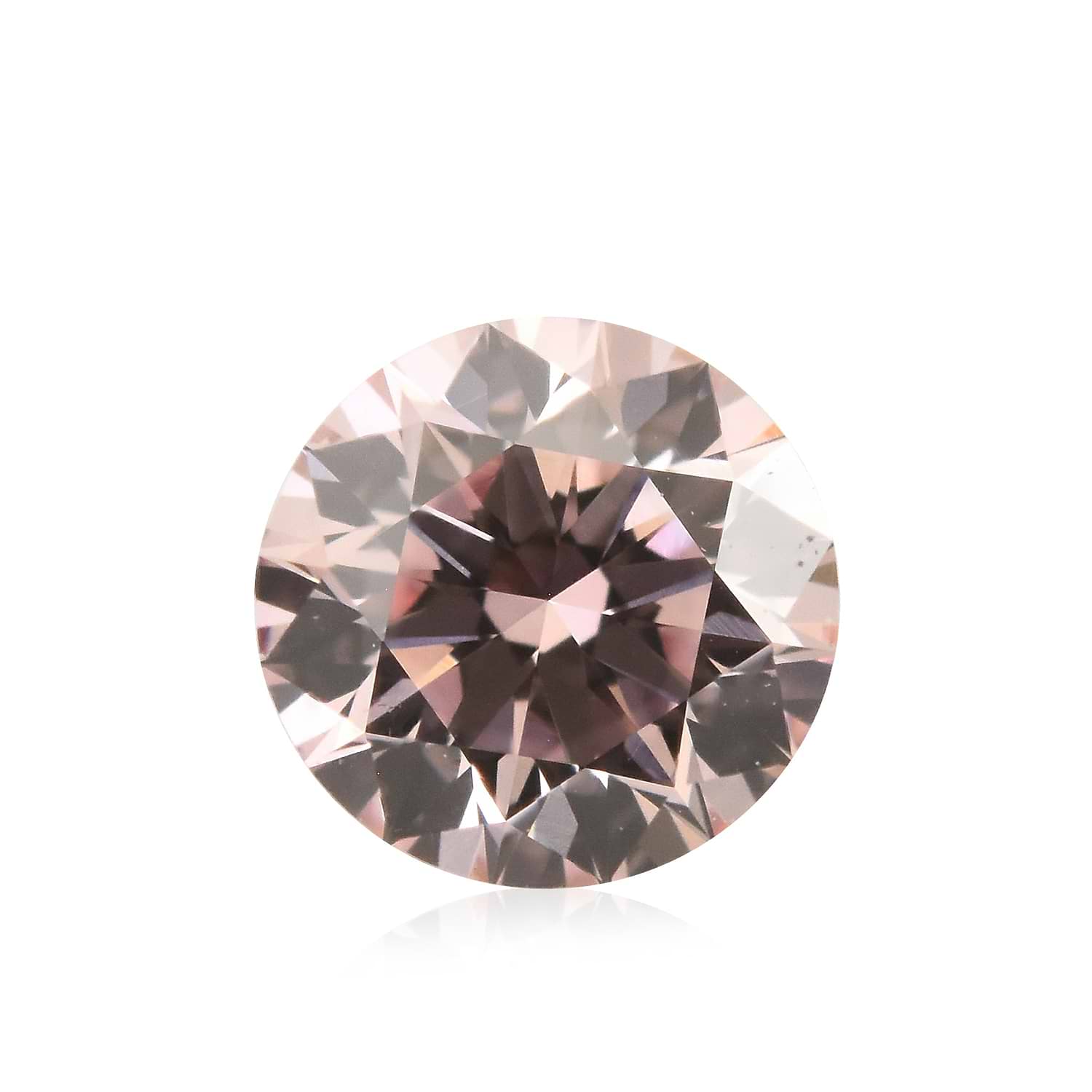 0.24 Carat Fancy Light Pink Round Brillant Diamond VVS2 GIA