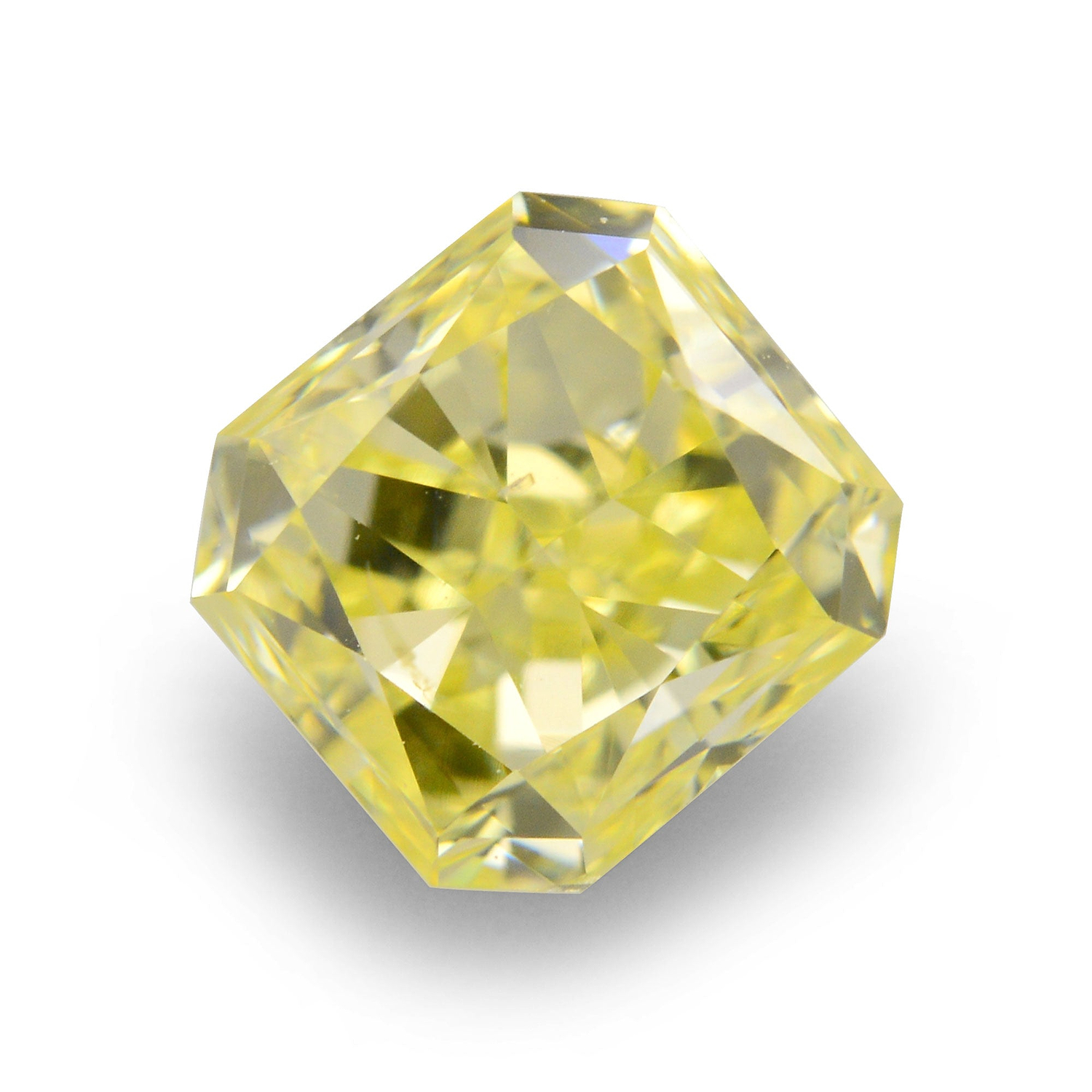 0.44 Carat Fancy Yellow Radiant Diamond SI1 IGI