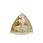 0.19 Carat Fancy Brownish Greenish Yellow Triangle Diamond SI2 GIA