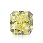 0.40 Carat Fancy Intense Yellow Radiant Diamond SI1 IGI