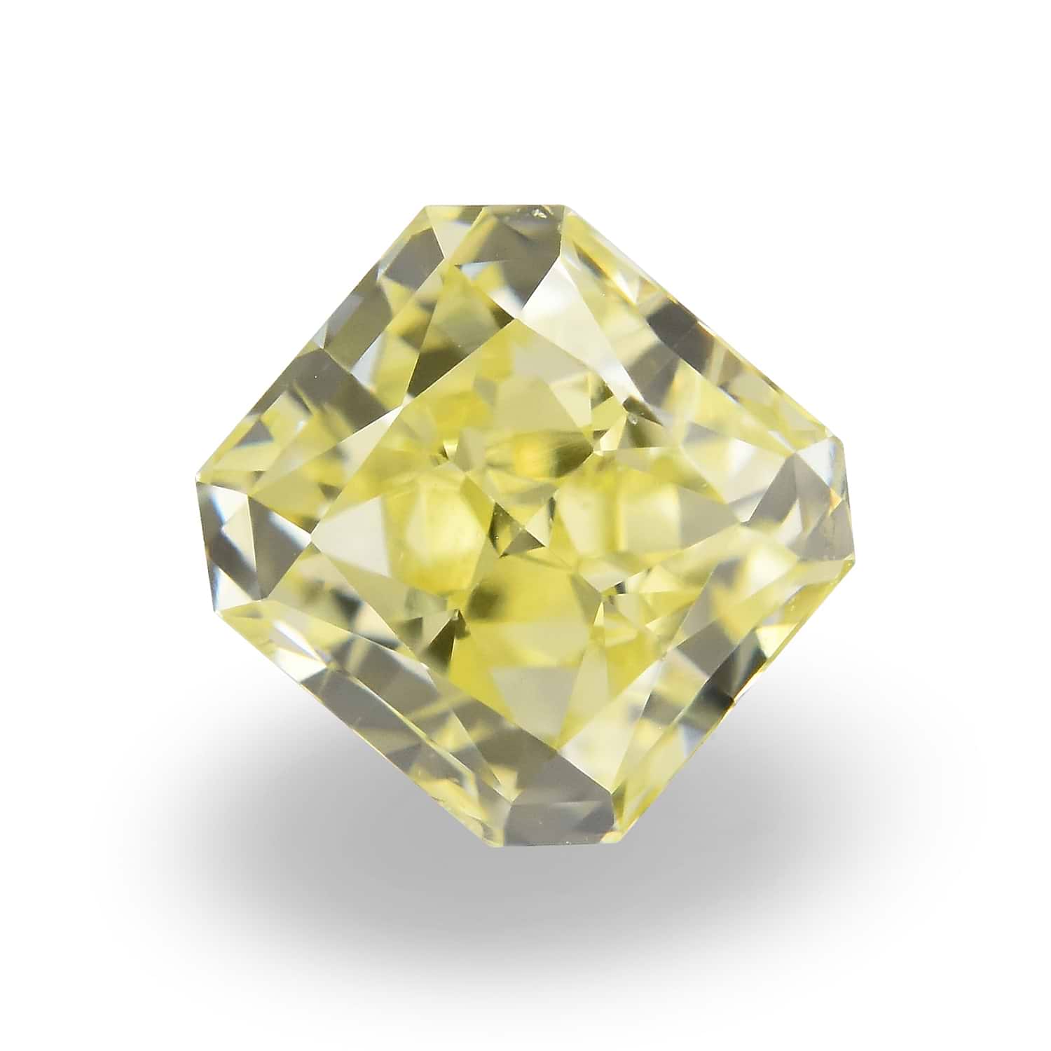0.40 Carat Fancy Intense Yellow Radiant Diamond SI1 IGI