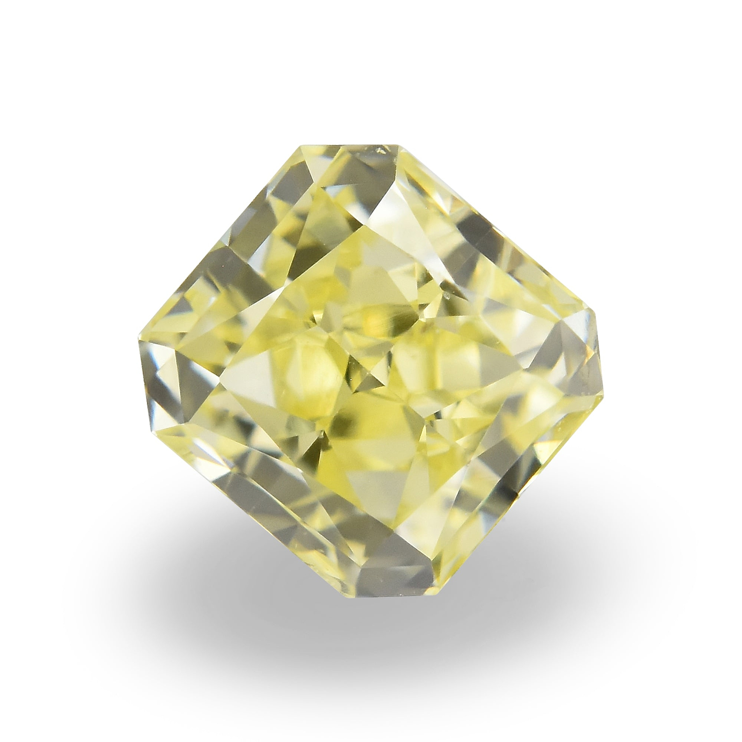 0.40 Carat Fancy Intense Yellow Radiant Diamond SI1 IGI