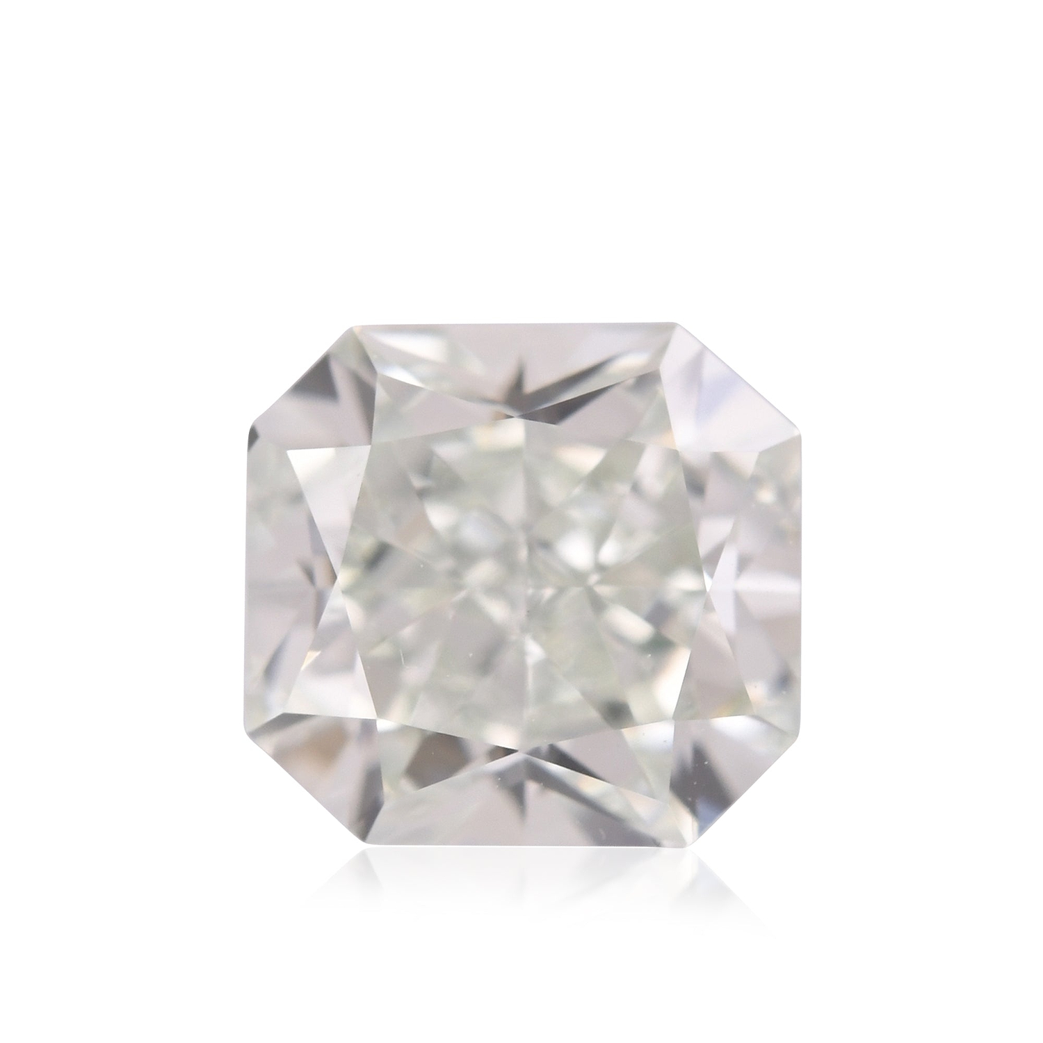 0.79 Carat Fancy Light Yellowish Green Radiant Diamond VVS2 GIA