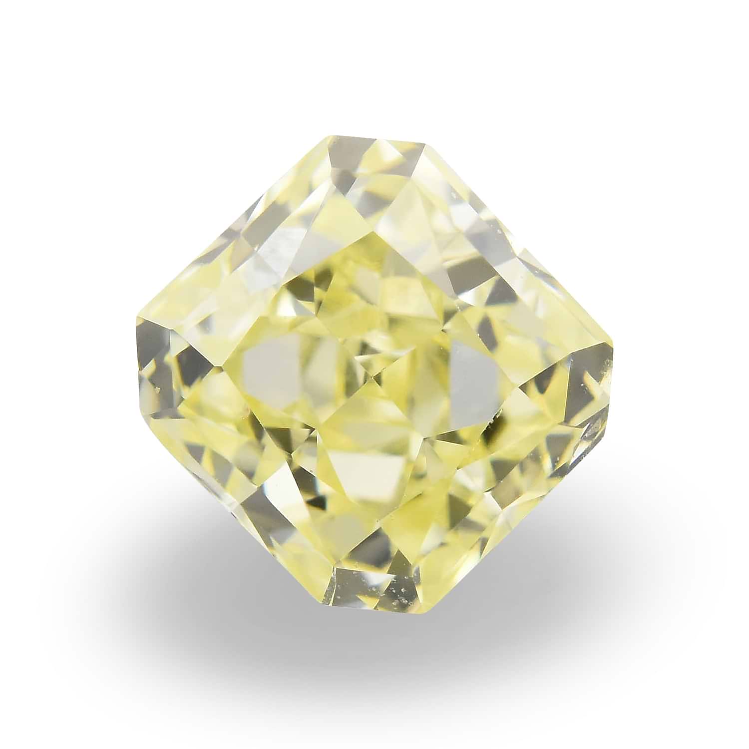 0.45 Carat Fancy Intense Yellow Radiant Diamond VVS1 IGI