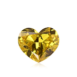 2.02 Carat Fancy Vivid Yellow HEART Diamond SI1 GIA
