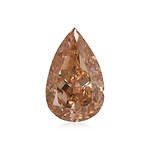 3.05 Carat Fancy Brownish Orange Pear Diamond (I1) GIA