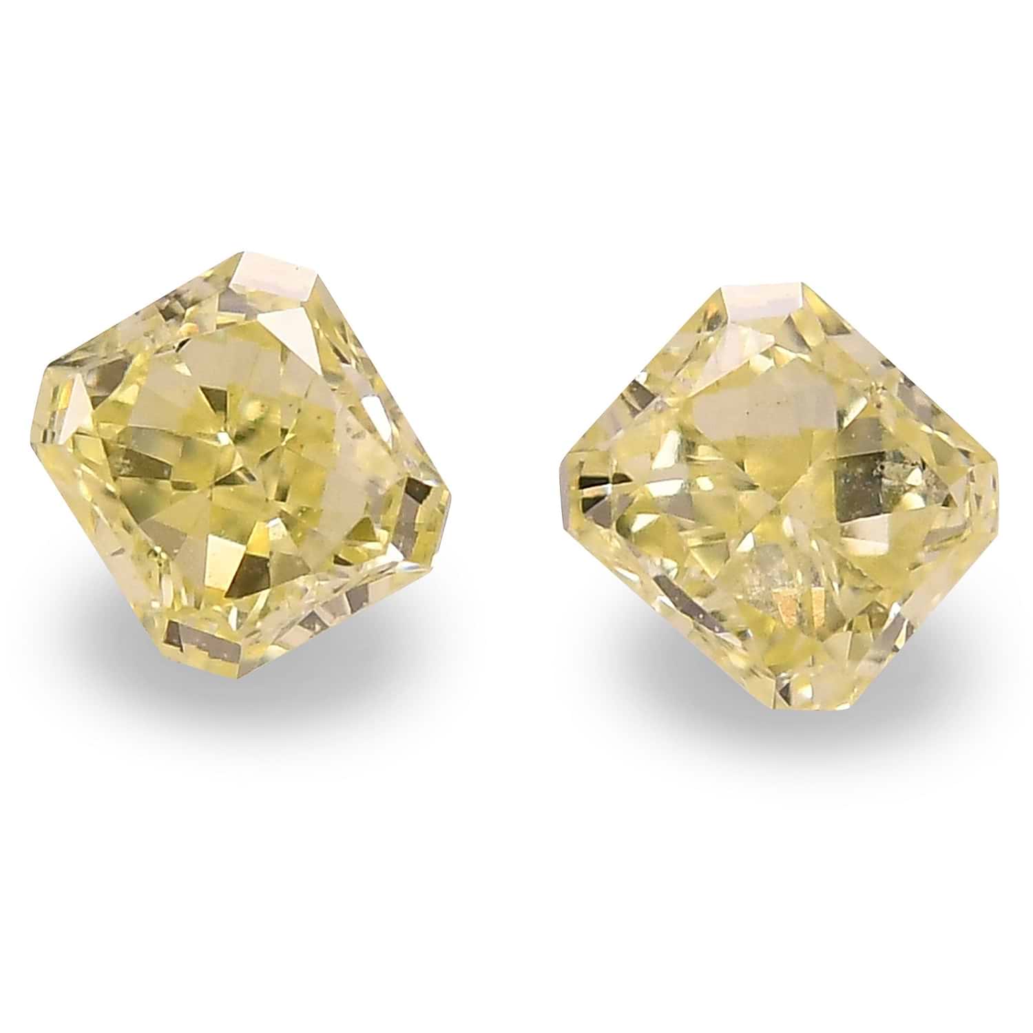 0.45 Carat Fancy Yellow Radiant Diamonds (VS)