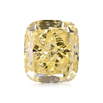 1.51 Carat Fancy Yellow Cushion Diamond VS2 GIA