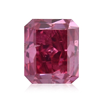 0.47 Carat Fancy Purplish Red Radiant Argyle Diamond I1 GIA