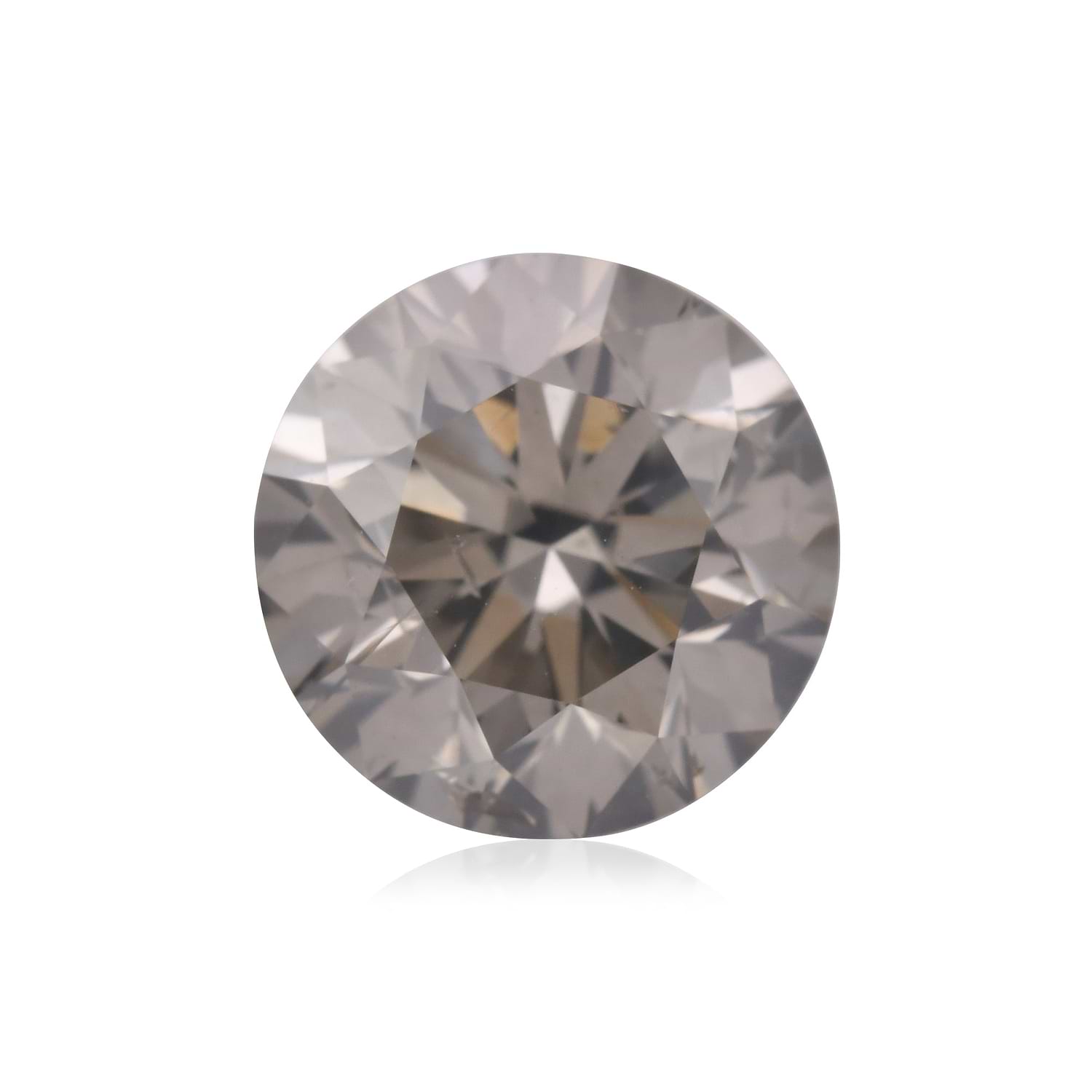 2.28 Carat Fancy Dark Gray Round Brilliant Diamond (I1) GIA