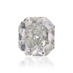 0.88 Carat Fancy Grayish Green Radiant Diamond I1 GIA
