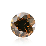 2.01 Carat Fancy Dark Brown Round Brillant Diamond SI1 GIA