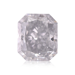 0.89 Carat Fancy Gray Blue Radiant Diamond I1 GIA