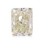 3.07 Carat Fancy Yellowish Green Cushion Diamond VS2 GIA
