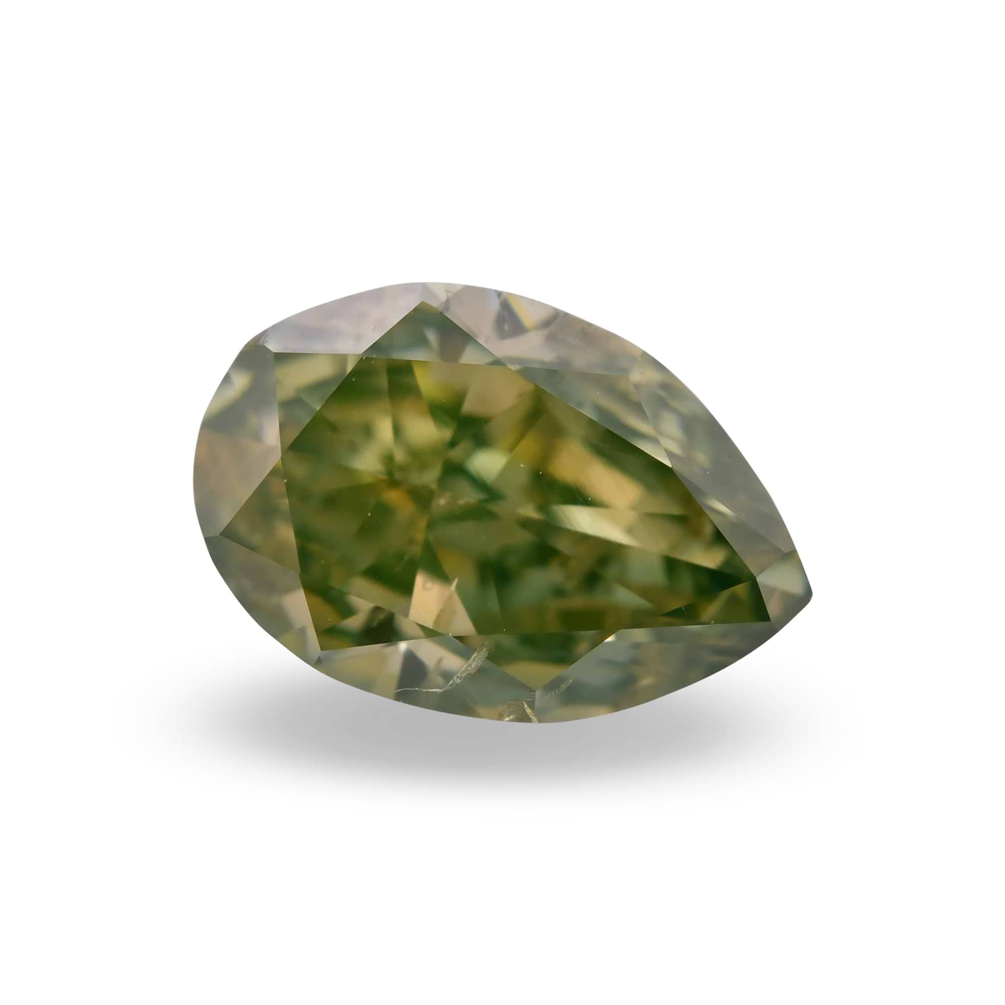 0．044ct FANCY DEEP GREEN SI2